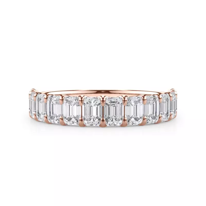 Emerald-Cut Lab Diamond Scalloped Band (1.80 ct. tw.)