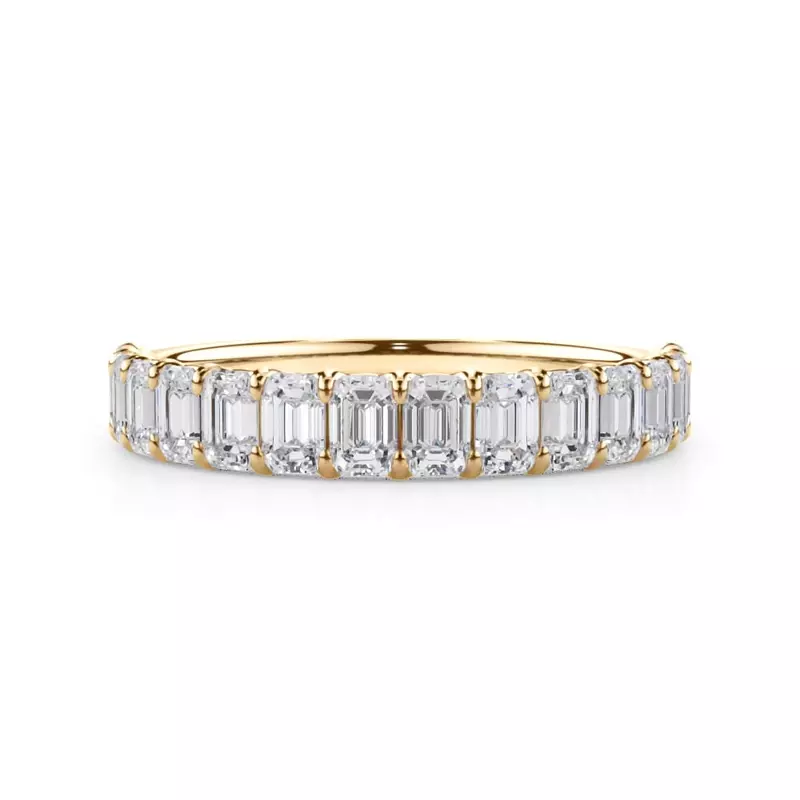 Emerald-Cut Diamond Scalloped Band (1.40 ct. tw.)