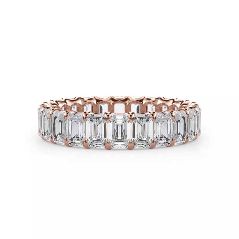 U-Prong Emerald-Cut Lab Diamond Eternity Band (3.00ct. tw.)