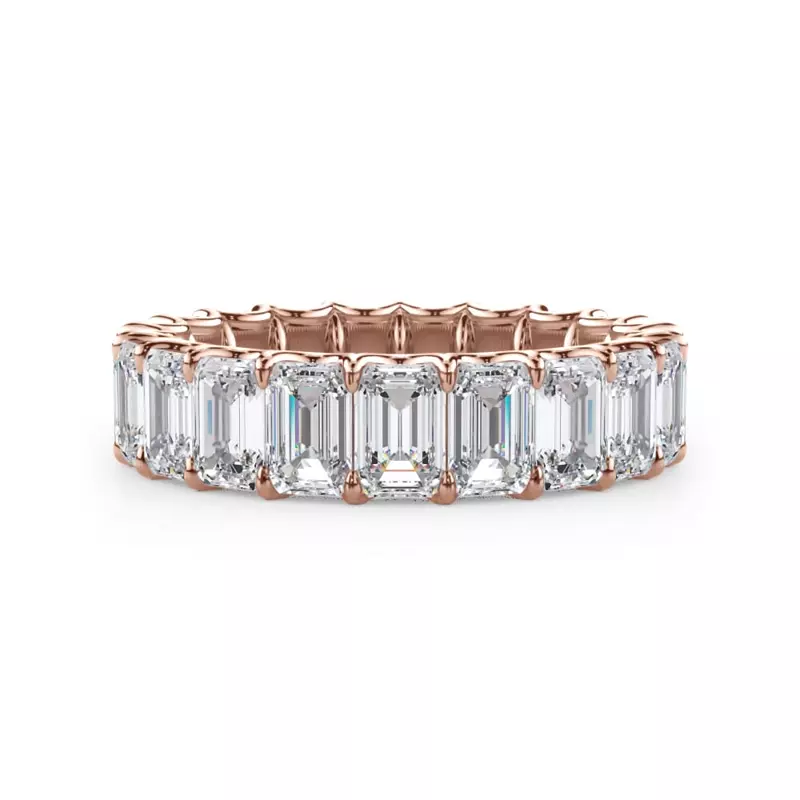 U-Prong Emerald-Cut Diamond Eternity Band (4.00ct. tw.)