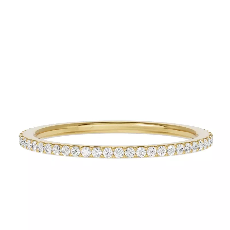 14K Yellow Gold Shared Prong Lab Eternity Band (.25ct. tw.)