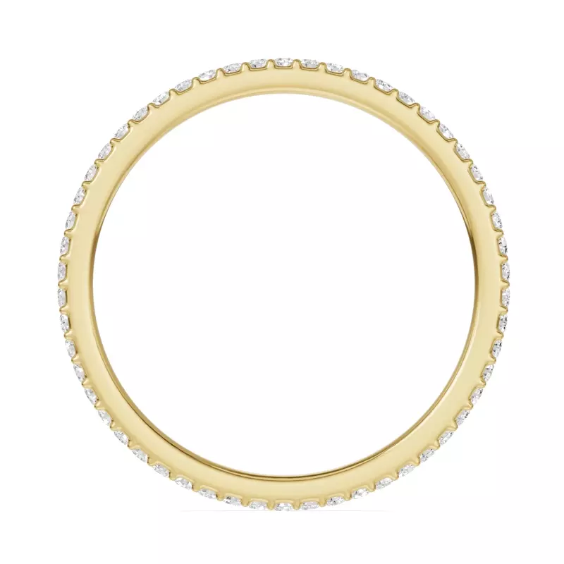 14K Yellow Gold Shared Prong Lab Eternity Band (.25ct. tw.)