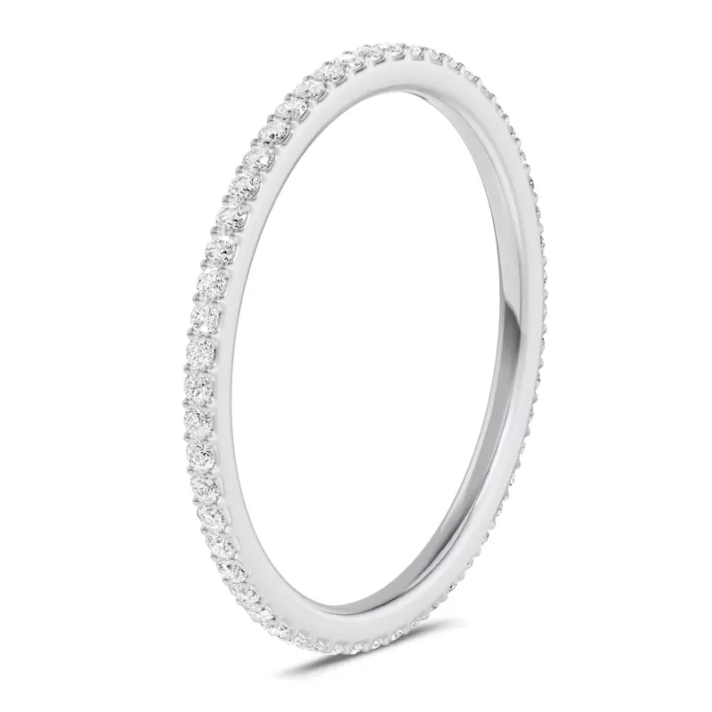 Platinum Shared Prong Lab Eternity Band (.25ct. tw.)