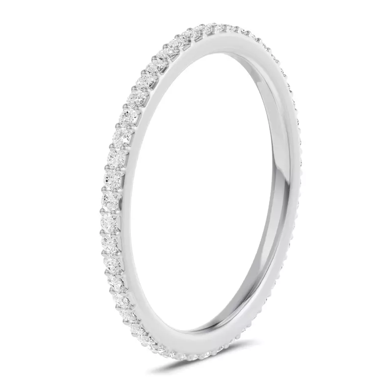 14K White Gold Shared Prong Lab Eternity Band (.33ct. tw.)