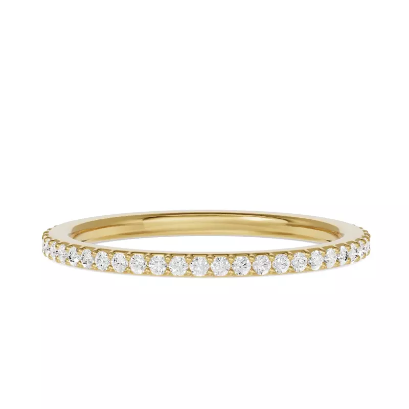 14K Yellow Gold Shared Prong Lab Eternity Band (.33ct. tw.)