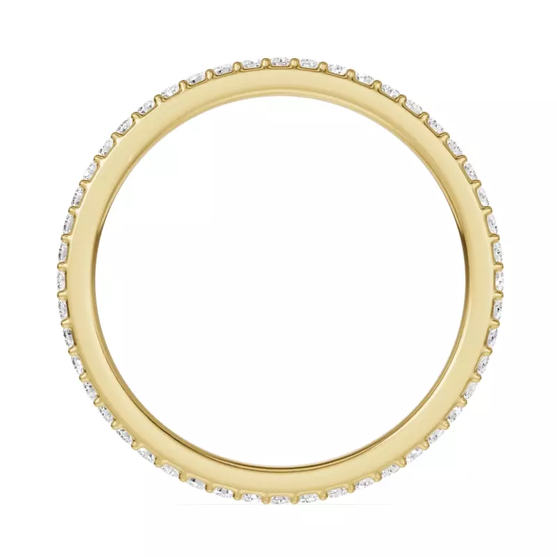 14K Yellow Gold Shared Prong Lab Eternity Band (.33ct. tw.)