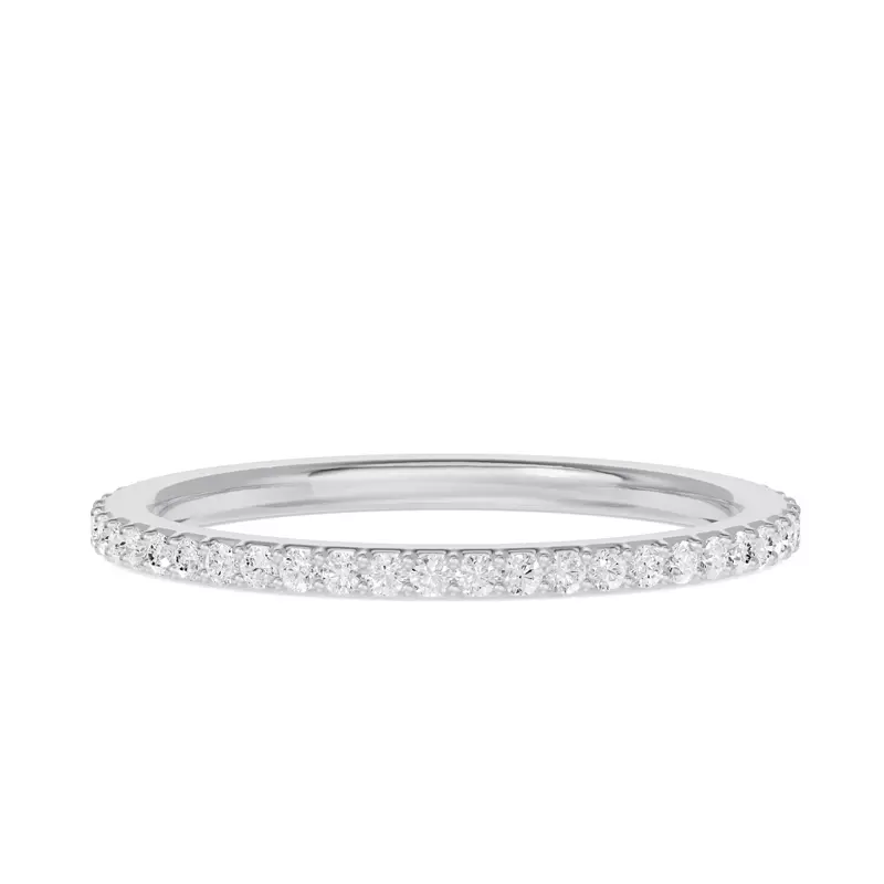 Platinum Shared Prong Lab Eternity Band (.33ct. tw.)