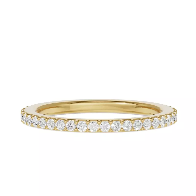 14K Yellow Gold Shared Prong Lab Eternity Band (.50ct. tw.)