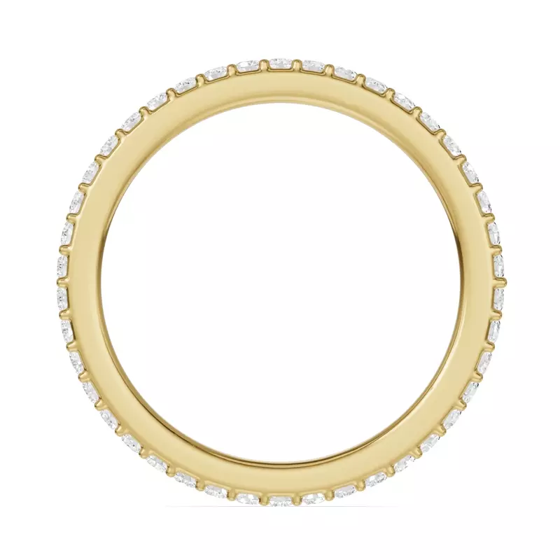 14K Yellow Gold Shared Prong Lab Eternity Band (.50ct. tw.)
