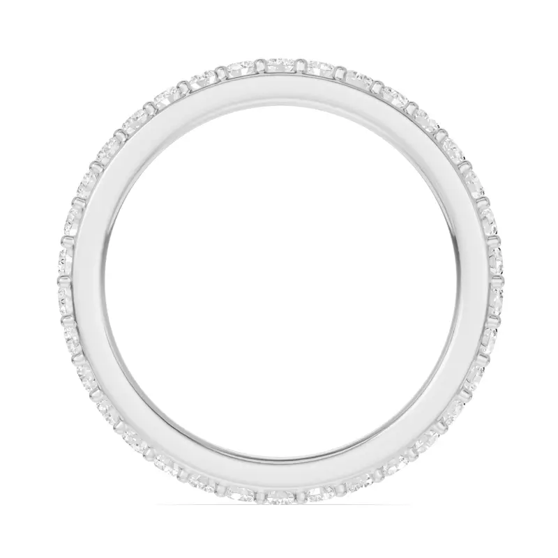 14K White Gold Shared Prong Lab Eternity Band (.75ct. tw.)
