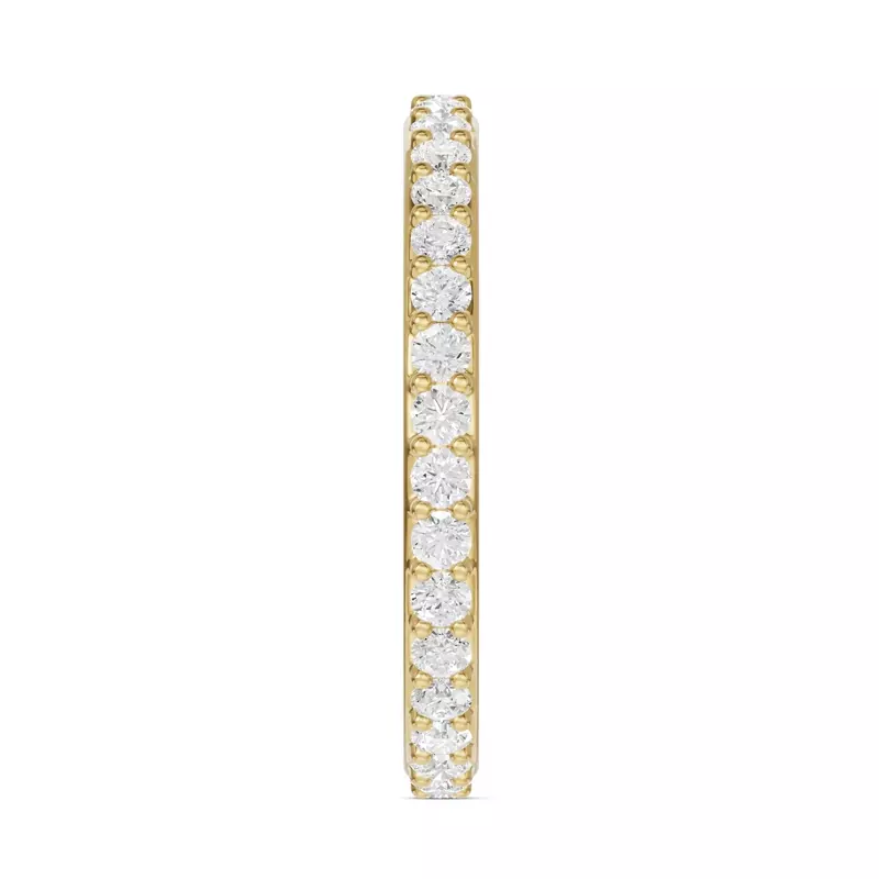 14K Yellow Gold Shared Prong Lab Eternity Band (.75ct. tw.)
