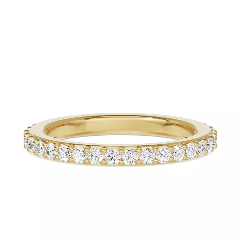 14K Yellow Gold Shared Prong Diamond Eternity Band (.75ct. tw.)