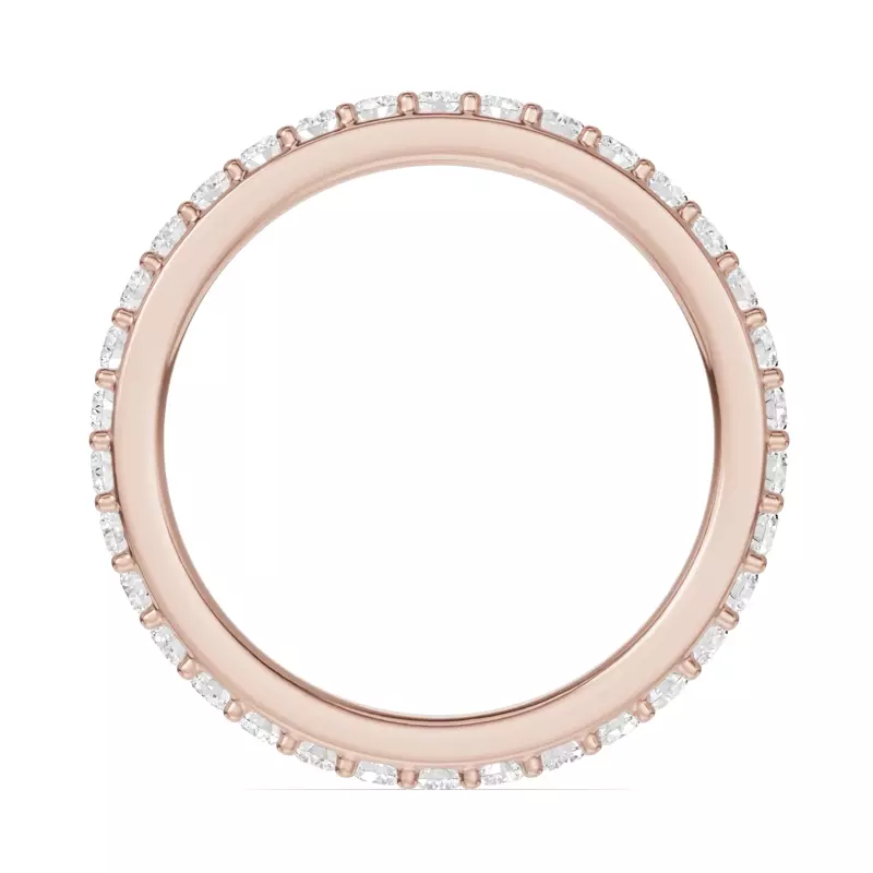 18K Rose Gold Shared Prong Diamond Eternity Band (.75ct. tw.)