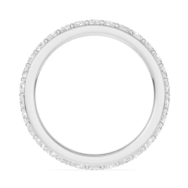 14K White Gold Shared Prong Lab Eternity Band (1.00ct. tw.)
