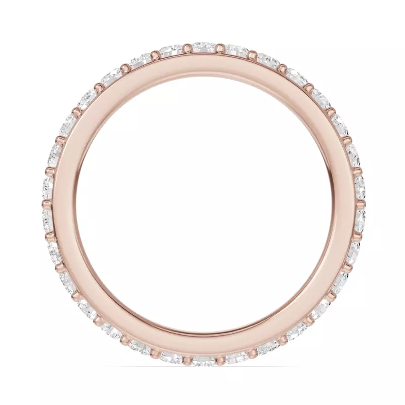 18K Rose Gold Shared Prong Lab Eternity Band (1.00ct. tw.)