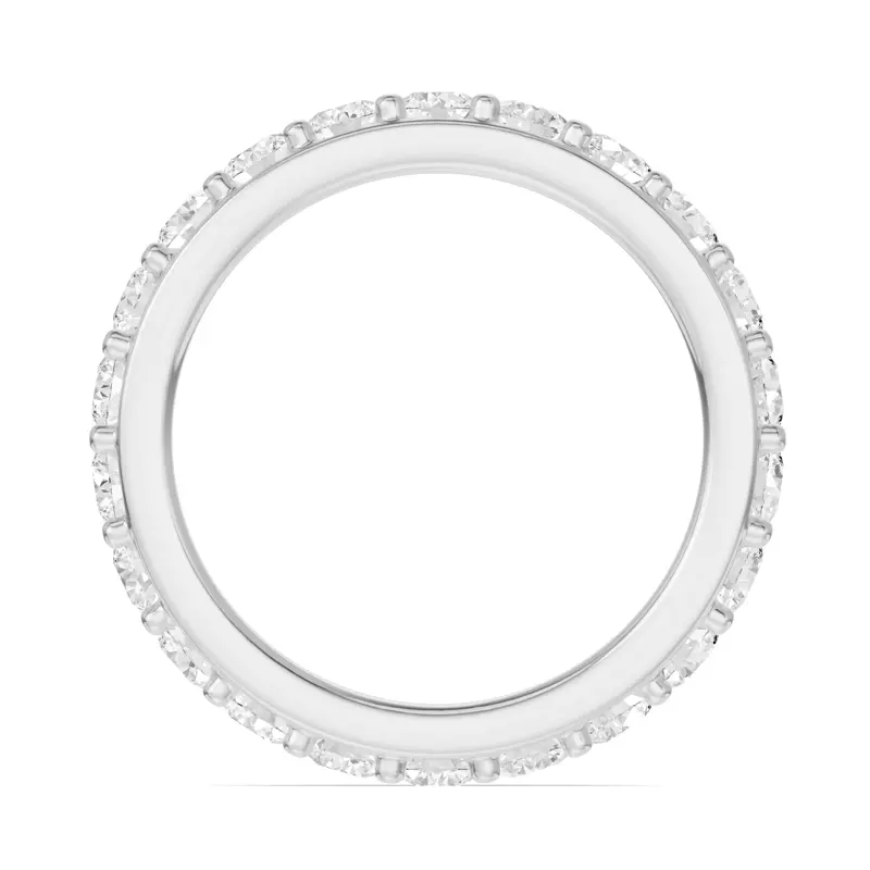 14K White Gold Shared Prong Lab Eternity Band (2.00ct. tw.)