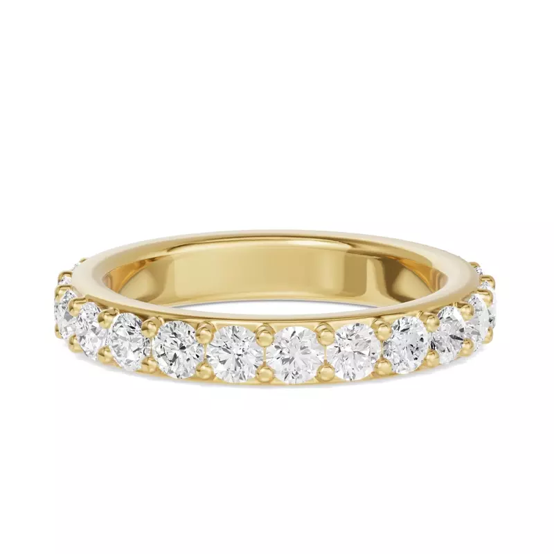 14K Yellow Gold Shared Prong Lab Eternity Band (2.00ct. tw.)