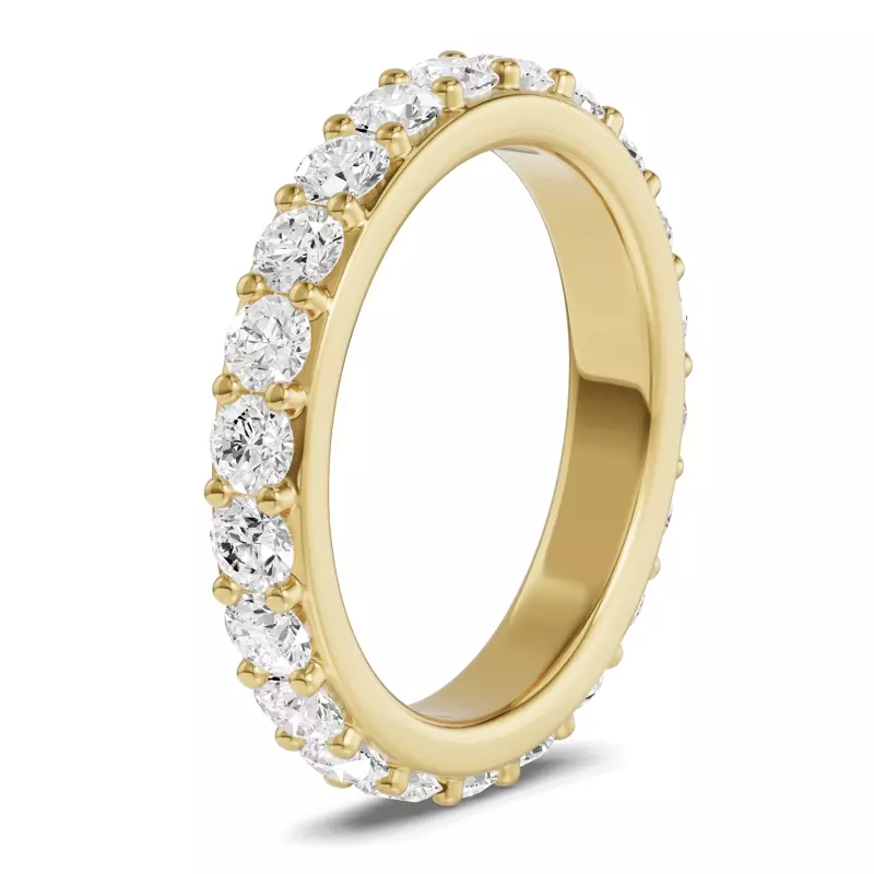 14K Yellow Gold Shared Prong Lab Eternity Band (2.00ct. tw.)