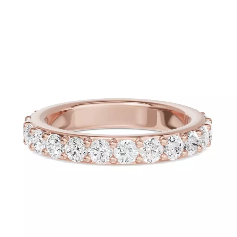 14K Rose Gold Shared Prong Diamond Eternity Band (2.00ct. tw.)