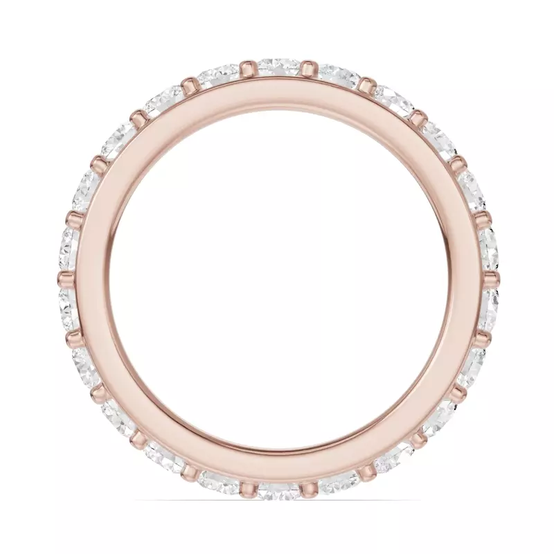 14K Rose Gold Shared Prong Diamond Eternity Band (2.00ct. tw.)