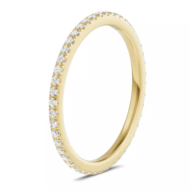 14K Yellow Gold Classic Lab Eternity Band (.25ct. tw.)