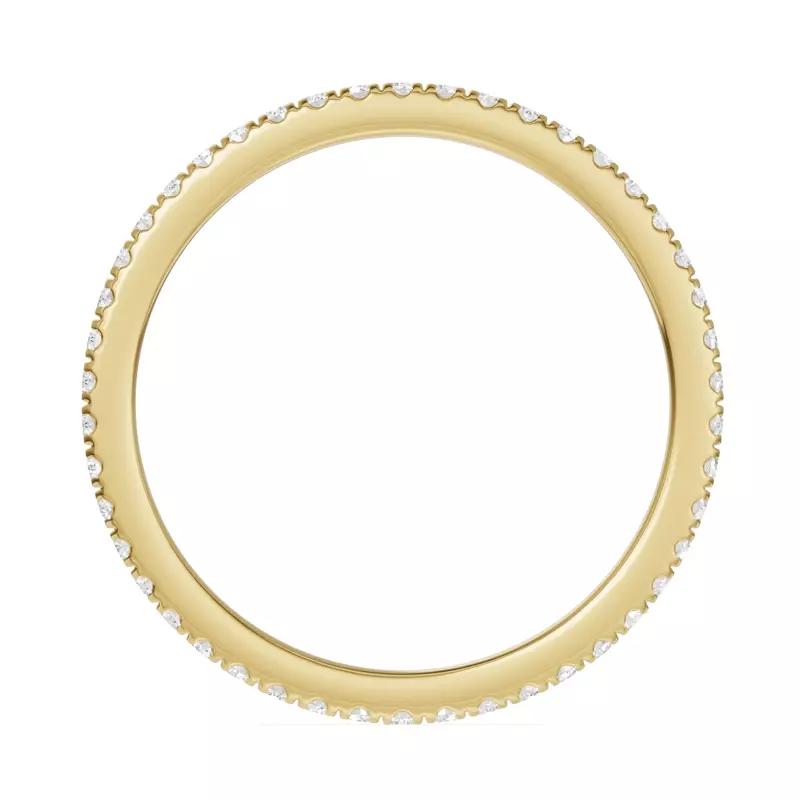 14K Yellow Gold Classic Lab Eternity Band (.25ct. tw.)