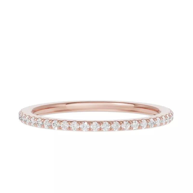 18K Rose Gold Classic Diamond Eternity Band (.25ct. tw.)