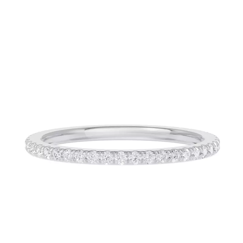 14K White Gold Classic Lab Eternity Band (.33ct. tw.)