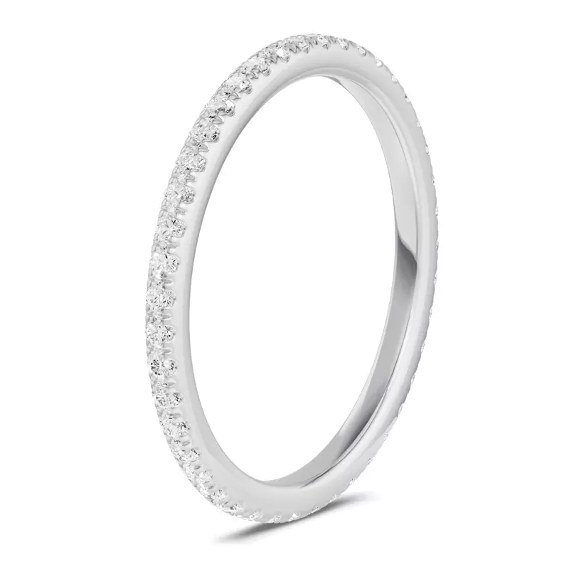 14K White Gold Classic Lab Eternity Band (.33ct. tw.)