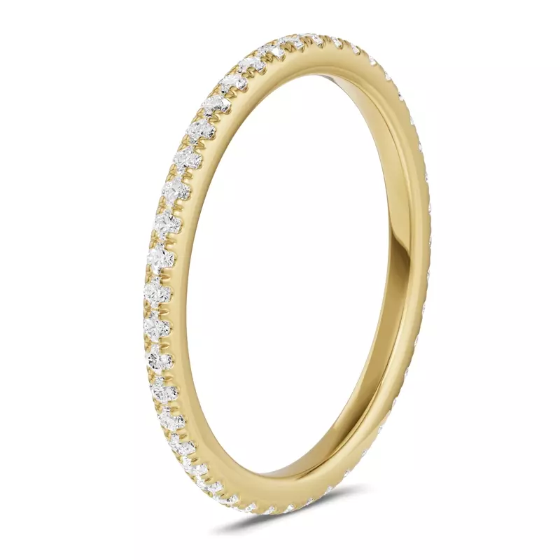 14K Yellow Gold Classic Lab Eternity Band (.33ct. tw.)