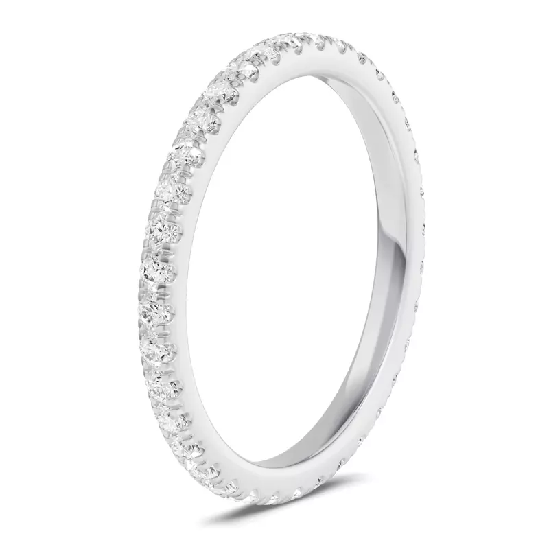 Platinum Classic Lab Eternity Band (.50ct. tw.)