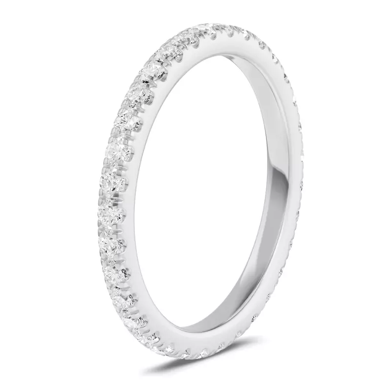 14K White Gold Classic Lab Eternity Band (.75ct. tw.)