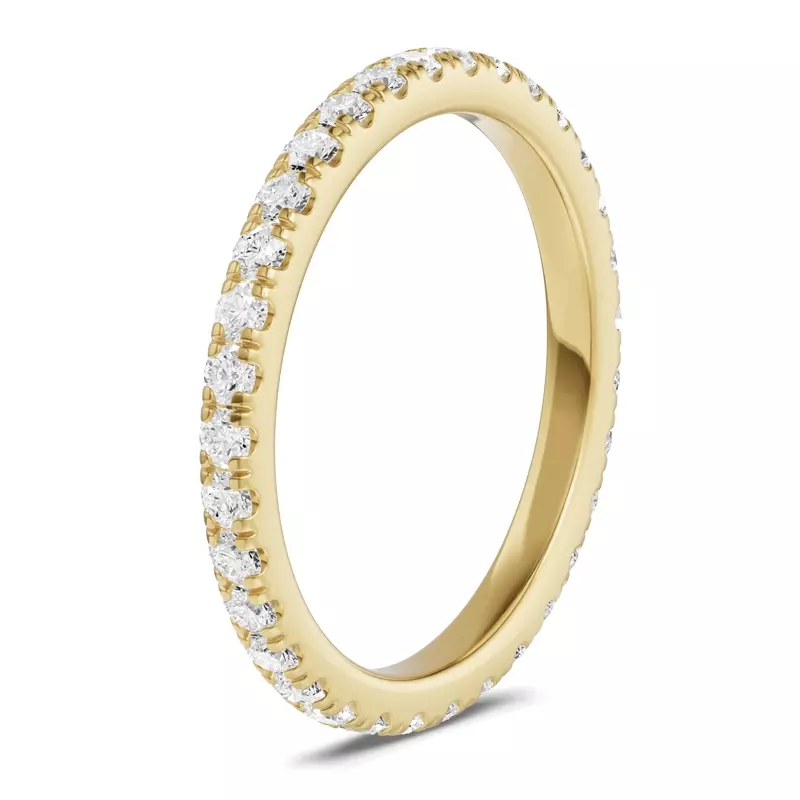 14K Yellow Gold Classic Lab Eternity Band (.75ct. tw.)