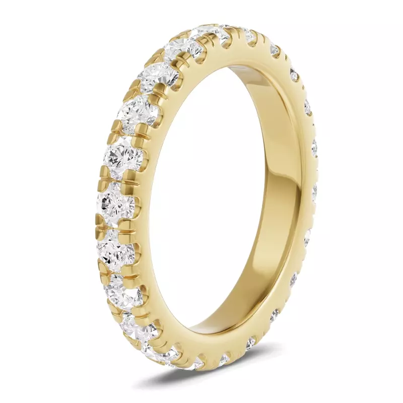 14K Yellow Gold Classic Lab Eternity Band (2.00ct. tw.)