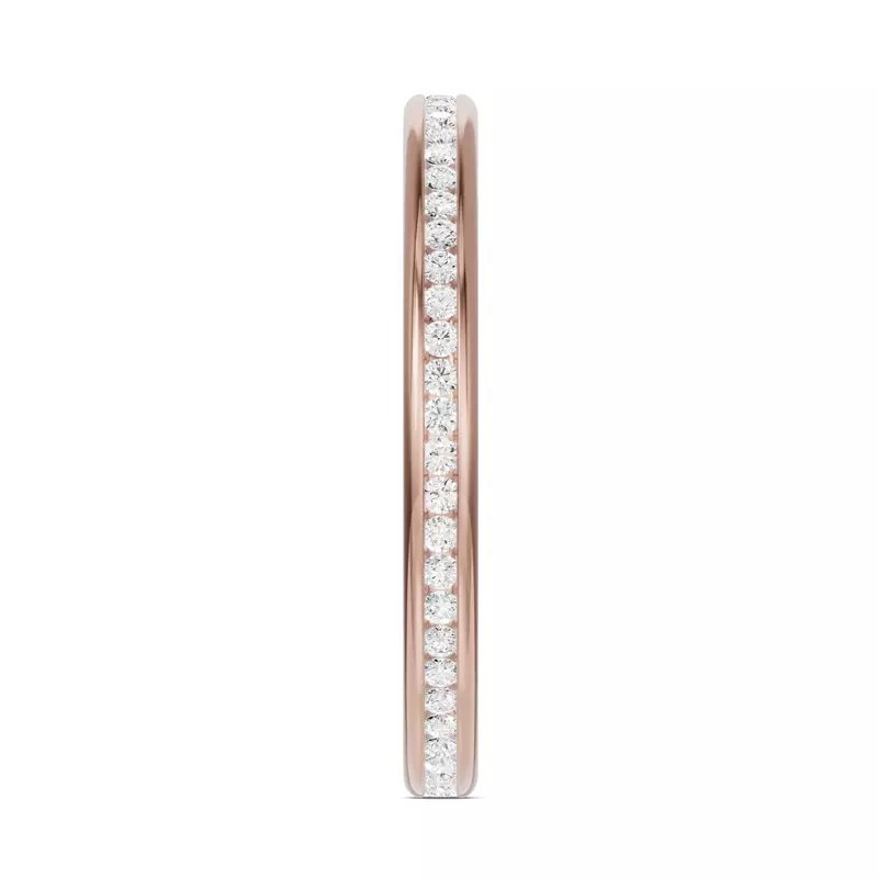 14K Rose Gold Channel-Set Diamond Eternity Band (.25ct. tw.)