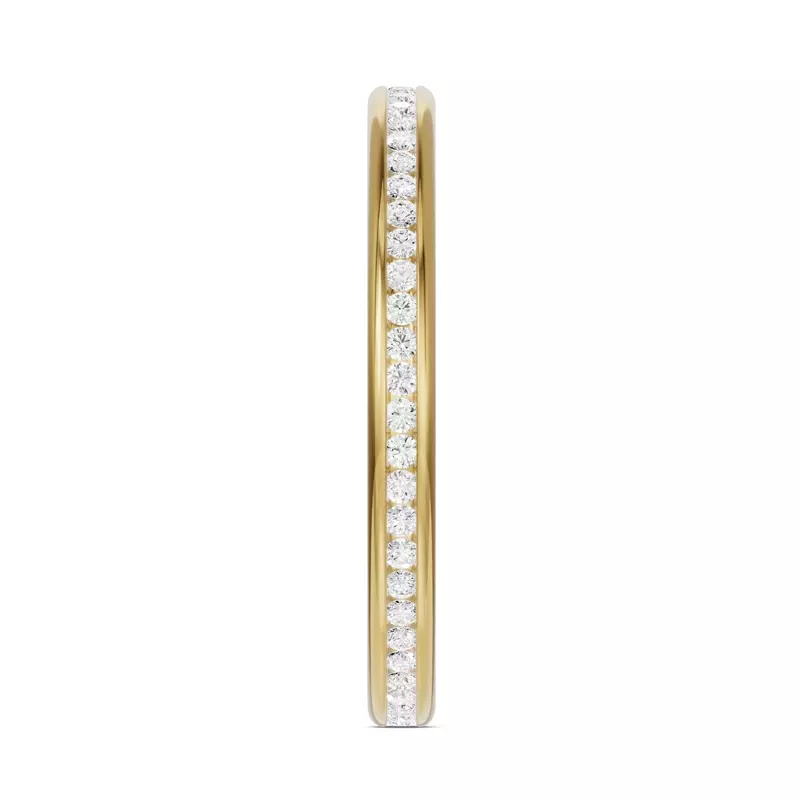 14K Yellow Gold Channel-Set Diamond Eternity Band (.25ct. tw.)