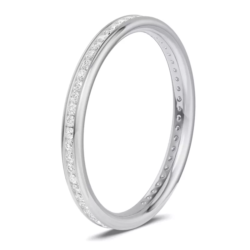 Platinum Channel-Set Diamond Eternity Band (.25ct. tw.)