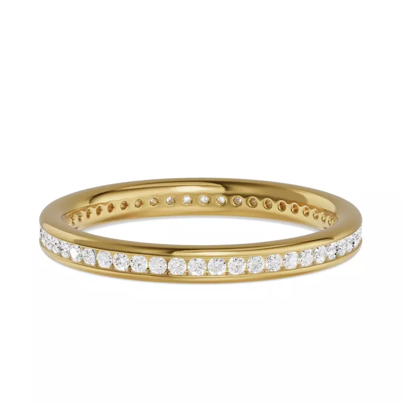 18K Yellow Gold Channel-Set Diamond Eternity Band (.33ct. tw.)