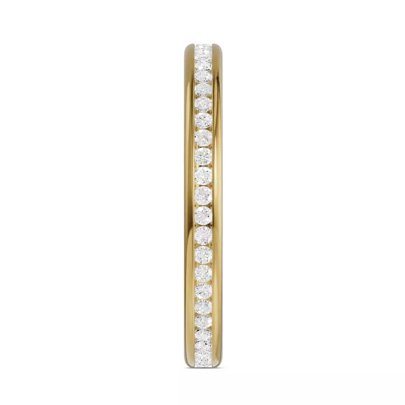 18K Yellow Gold Channel-Set Diamond Eternity Band (.33ct. tw.)