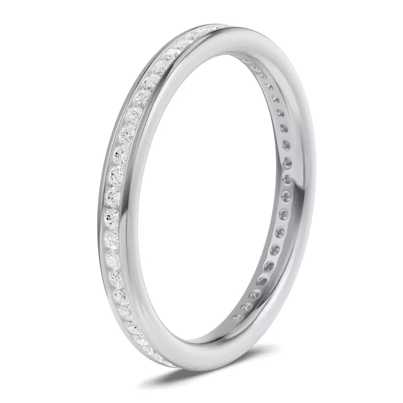 Platinum Channel-Set Diamond Eternity Band (.33ct. tw.)