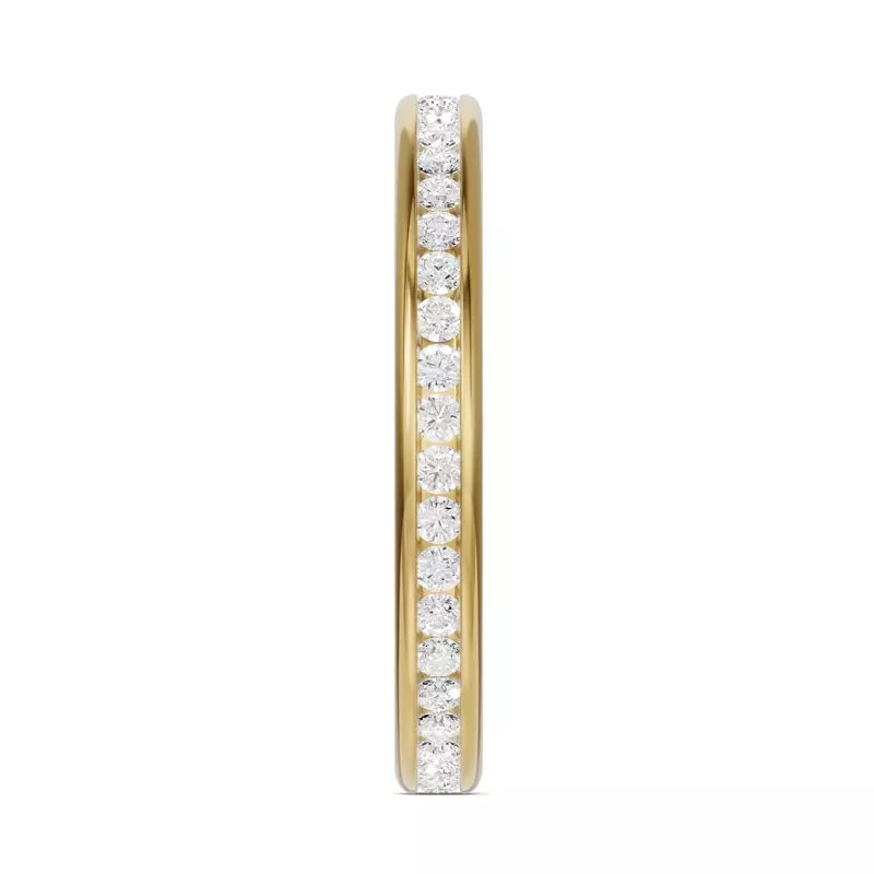 14K Yellow Gold Channel-Set Lab Eternity Band (.50ct. tw.)