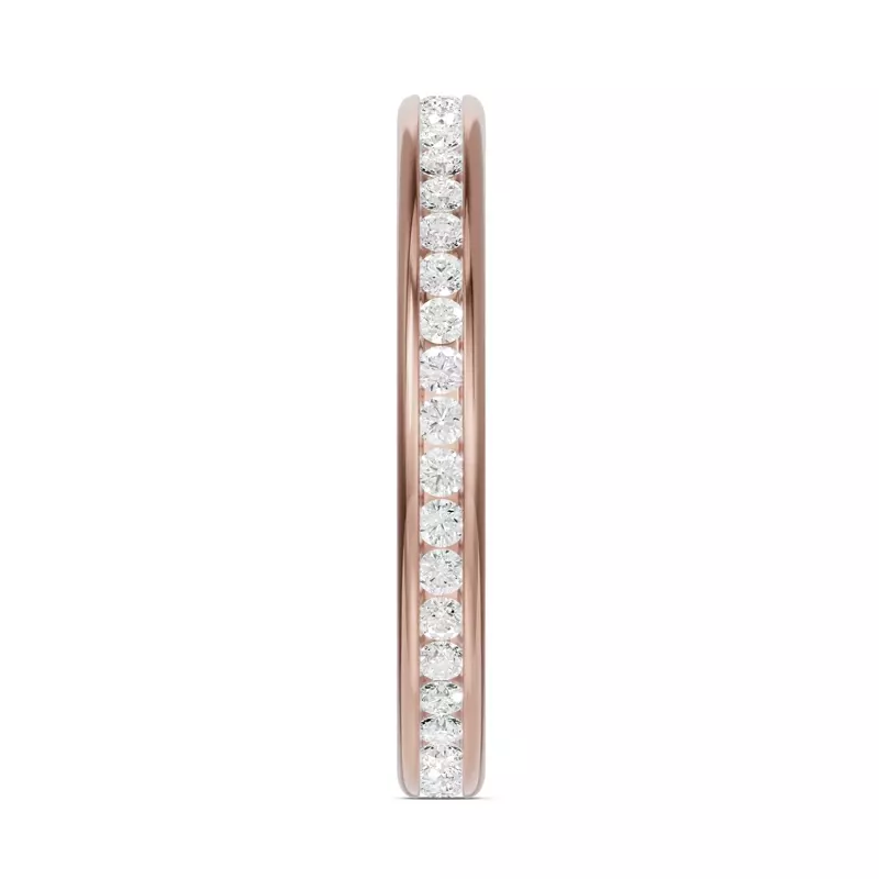 18K Rose Gold Channel-Set Lab Eternity Band (.50ct. tw.)