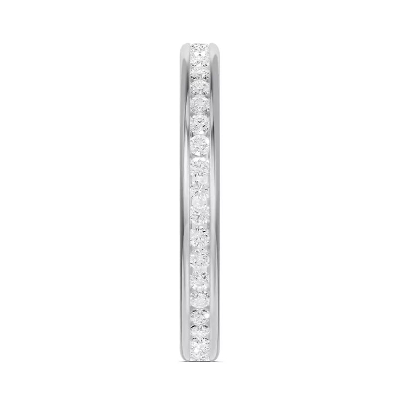 18K White Gold Channel-Set Diamond Eternity Band (.50ct. tw.)