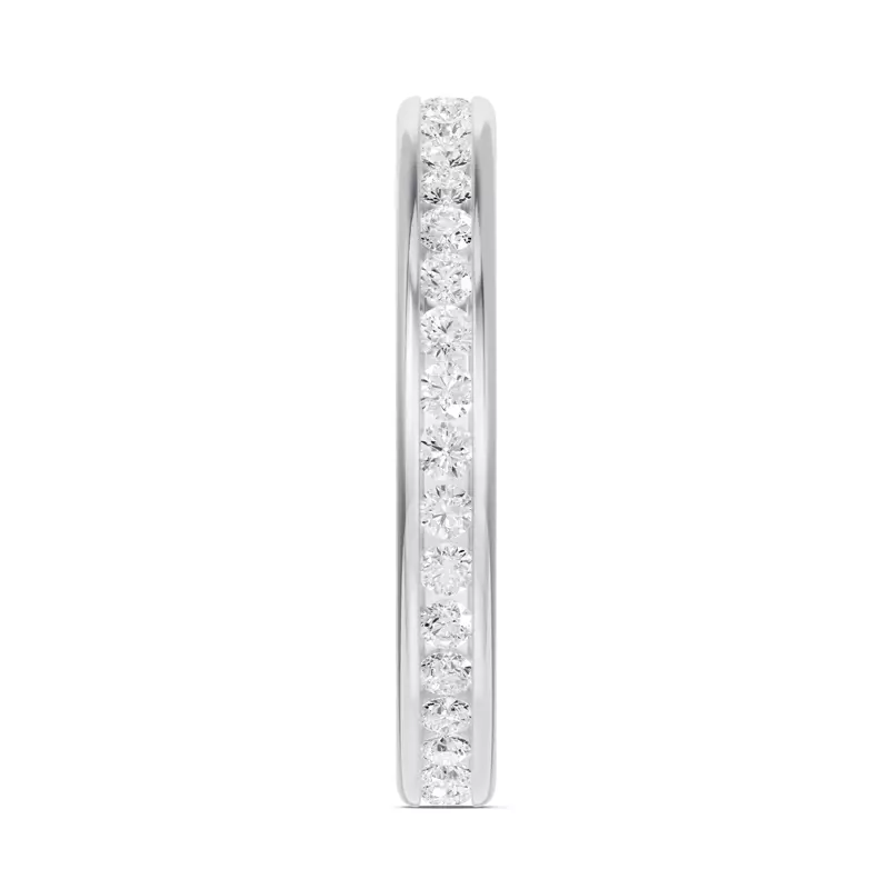 Platinum Channel-Set Lab Eternity Band (.75ct. tw.)