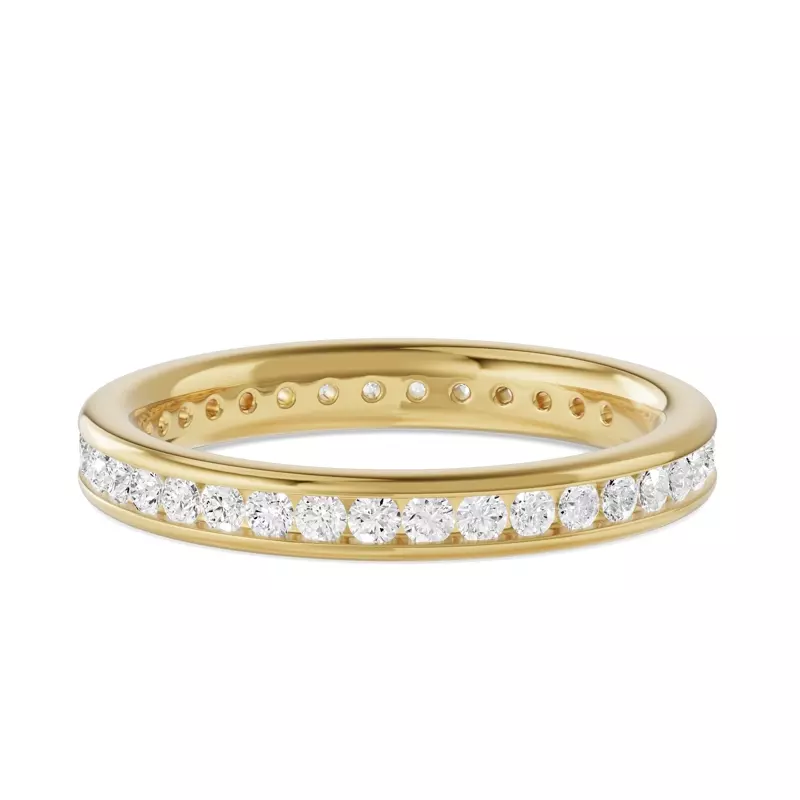 14K Yellow Gold Channel-Set Diamond Eternity Band (.75ct. tw.)
