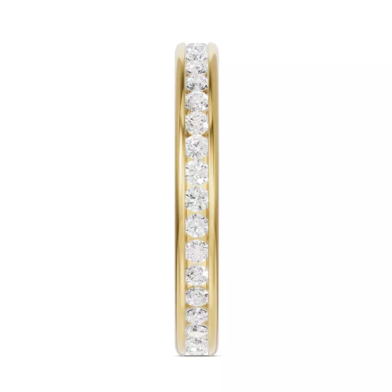 14K Yellow Gold Channel-Set Diamond Eternity Band (.75ct. tw.)