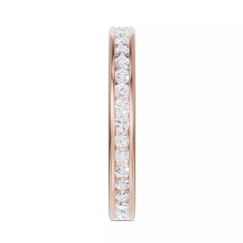 18K Rose Gold Channel-Set Diamond Eternity Band (.75ct. tw.)