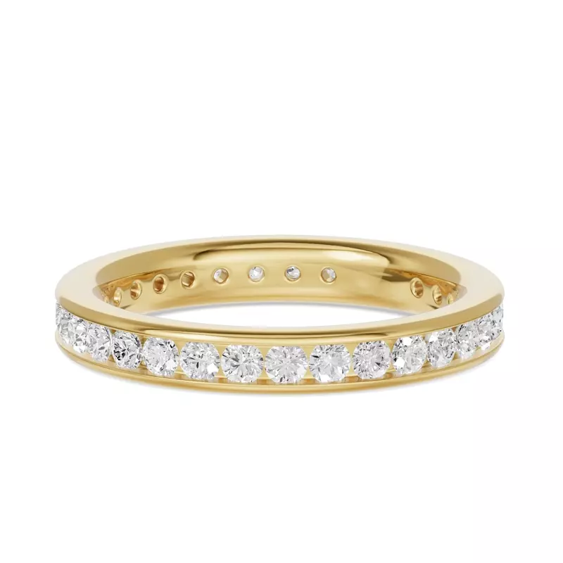 14K Yellow Gold Channel-Set Lab Eternity Band (1.00ct. tw.)