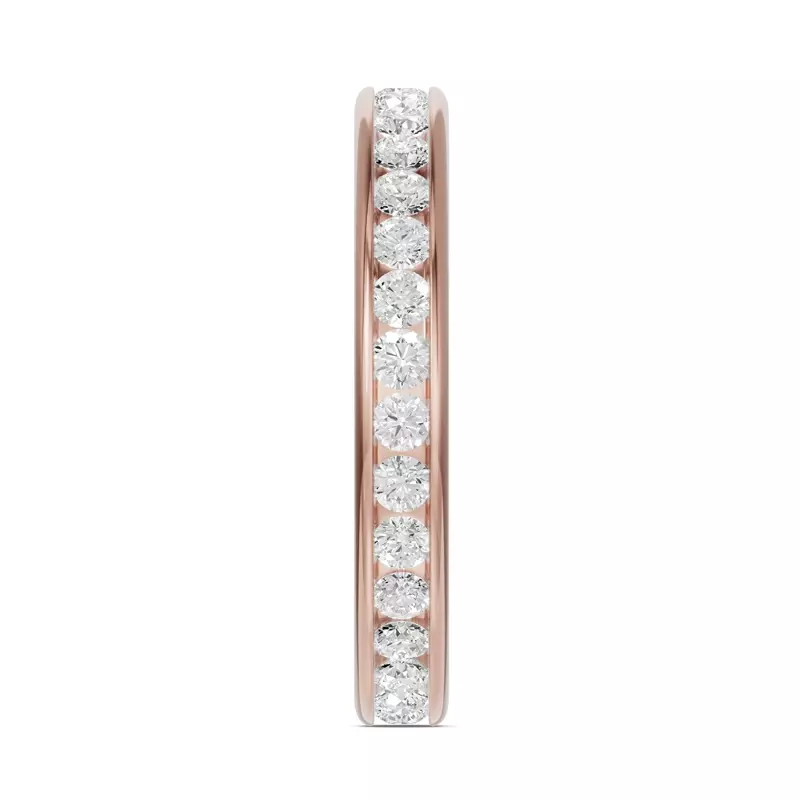 18K Rose Gold Channel-Set Lab Eternity Band (1.00ct. tw.)
