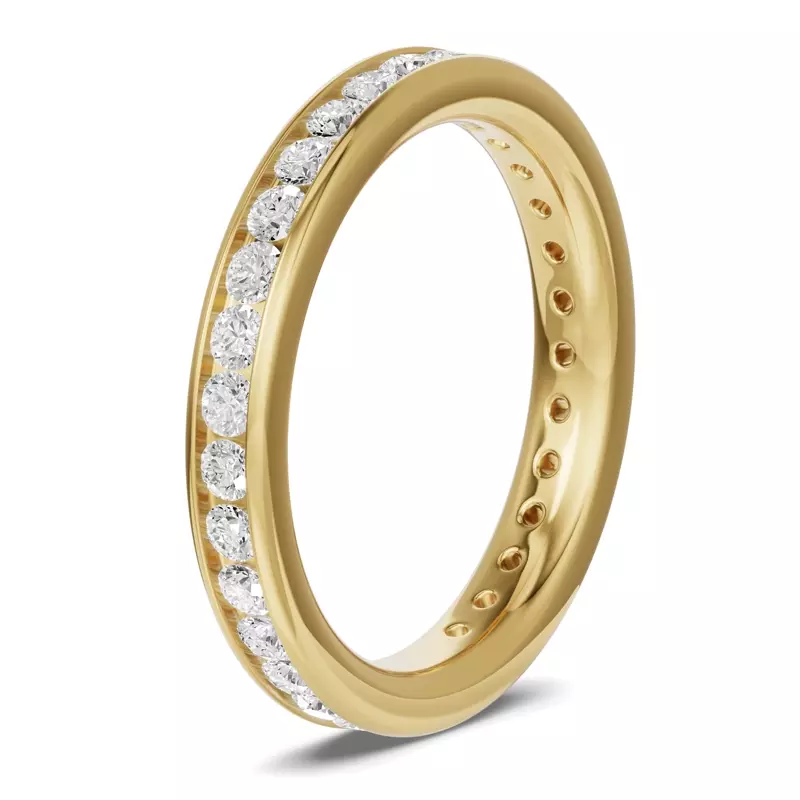 14K Yellow Gold Channel-Set Diamond Eternity Band (1.00ct. tw.)